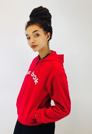 REEBOK BIG LOGO EMBROIDERED HOODIE