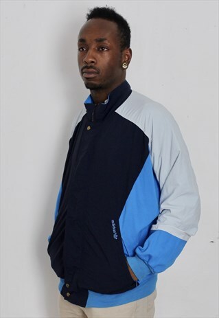 VINTAGE BLOCK COLOUR ADIDAS TRACK JACKET SMALL/MEDIUM