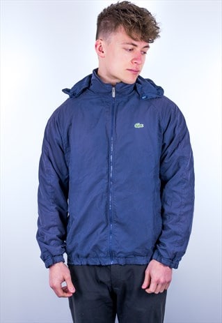 lacoste hooded bomber jacket