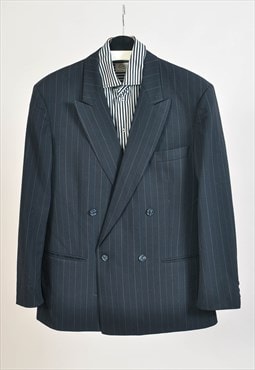 Vintage 90s double breasted striped blazer