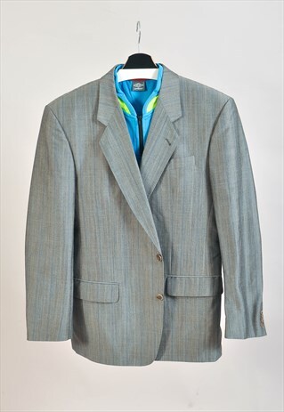 Vintage 00s blazer jacket in grey