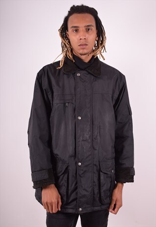 VALENTINO MENS VINTAGE JACKET XL BLACK 90S