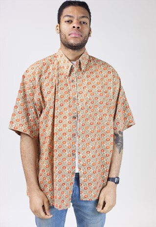 VINTAGE 90S FLOWER PATTERNED SHIRT