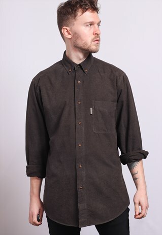 VINTAGE COTTON SHIRT BROWN