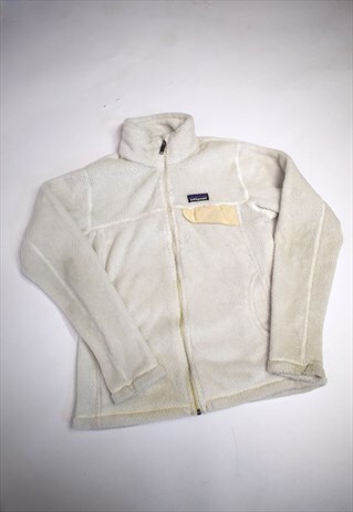 VINTAGE 90S PATAGONIA WHITE POCKET FLEECE