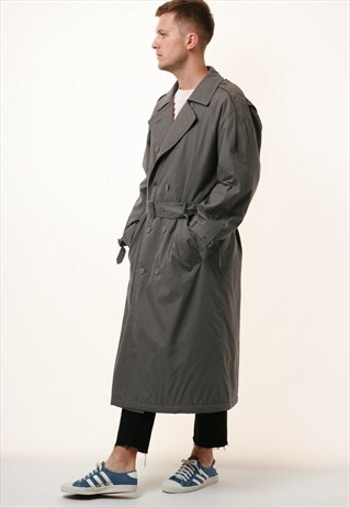 90S VINTAGE VTG RARE PADDED TRENCH OLDSCHOOL COAT 13863