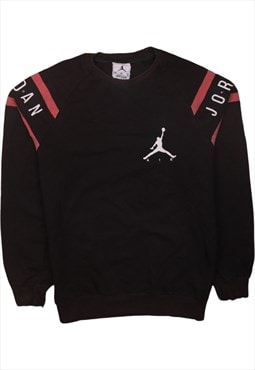 Vintage 90's Jordan Sweatshirt Heavyweight Crew Neck Black