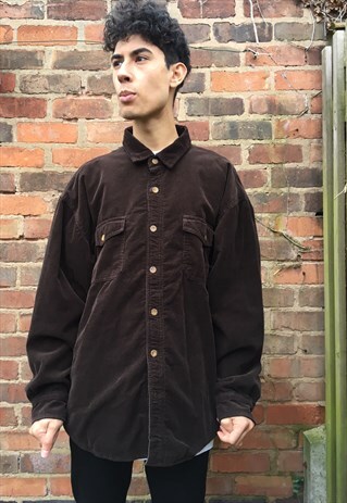 LEVI'S CORDUROY SHIRT, PADDED CHECKED LINING