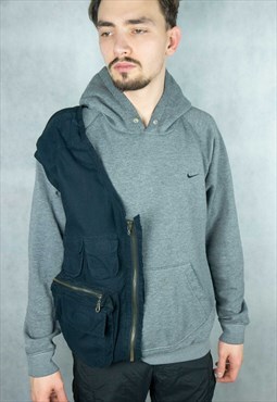 Nike military pockets hoodie Streetwear Custom Made
