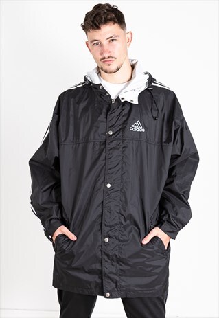 VINTAGE 80S ADIDAS RAINCOAT JACKET / S2149