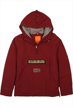 Vintage 90's Napapijri Windbreaker Spellout Quater Zip