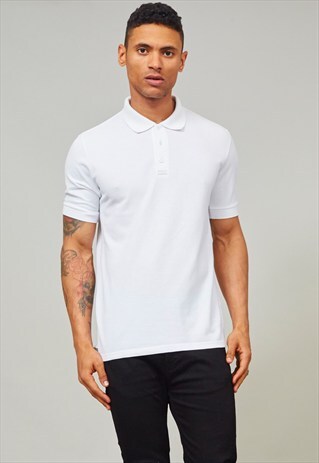 VINTAGE 80'S WHITE POLO ADIDAS T-SHIRT