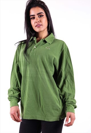 VINTAGE KAPPA LONG POLO SHIRT T669