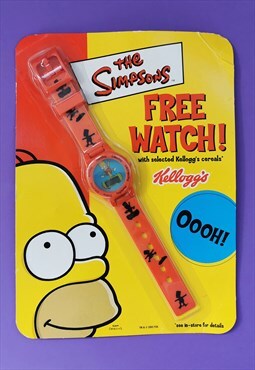 Vintage The Simpsons watch wristwatch 2002 Y2k festival DS