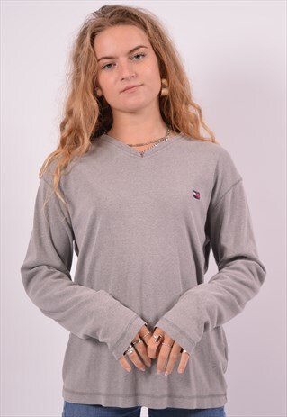 VINTAGE TOMMY HILFIGER TOP LONG SLEEVE GREY