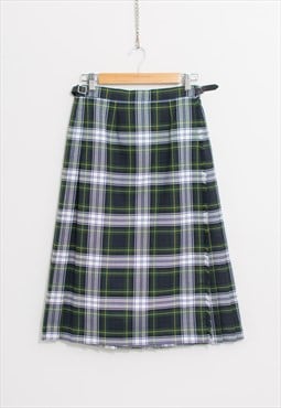 Vintage tartan skirt scottish kilt plaid