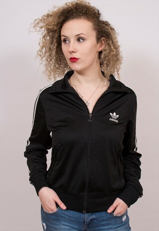 VINTAGE ADIDAS BLACK TRACKSUIT TOP