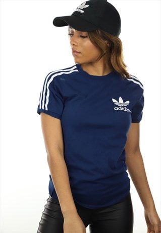 VINTAGE ADIDAS ORIGINALS T SHIRT BLUE