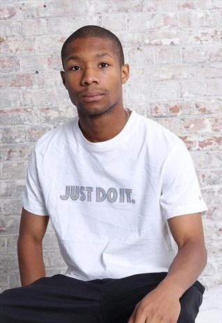 VINTAGE NIKE JUST DO IT LOGO T-SHIRT WHITE