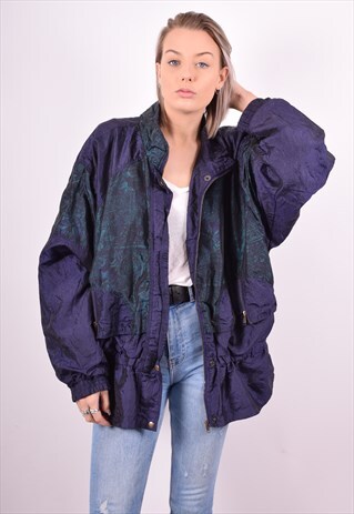 WOMENS VINTAGE JACKET XL PURPLE 90'S