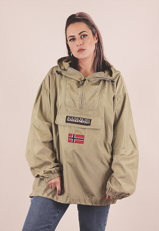 VINTAGE NAPAPIJRI QUARTER ZIP PULLOVER JACKET /A1028