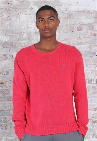 VINTAGE RALPH LAUREN KNIT JUMPER RED