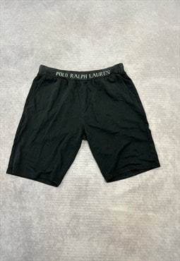 Polo Ralph Lauren Shorts Black Sweat Shorts with Logo