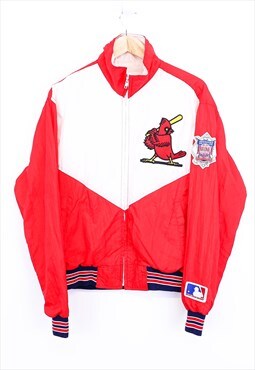 Vintage St Louis Cardinals Windbreaker Jacket Red Zip Up