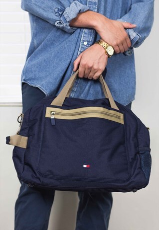VINTAGE TOMMY HILFIGER DUFFLE BAG LOGO 90S X 24