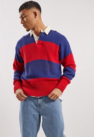 VINTAGE RALPH LAUREN KNITTED POLO JUMPER