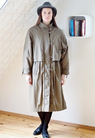 KHAKI WINTER PARKA COAT