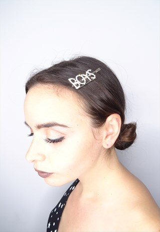 DIAMANTE BOYS HAIR SLIDE