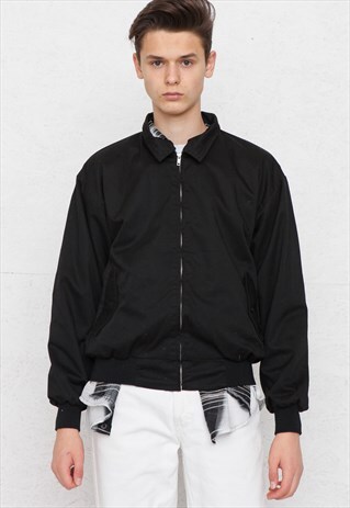 VINTAGE BLACK BOMBER JACKET