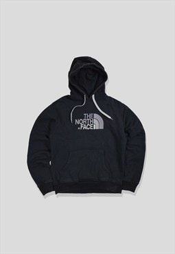 Vintage The North Face Embroidered Logo Hoodie in Black