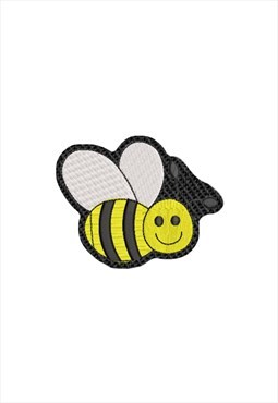 Embroidered Bee iron on patch / sew on patch
