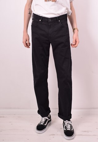 ARMANI JEANS MENS VINTAGE JEANS W32 L33 BLACK 90S