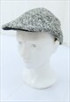 90S VINTAGE GREY FLAT CAP HAT