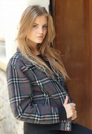 VINTAGE 90S TARTAN BOMBER JACKET BY RIFLE