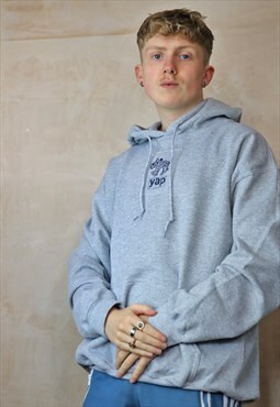 Grey Hoodie with Yap Patch