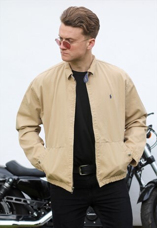 RALPH LAUREN USA CAMEL VINTAGE HARRINGTON JACKET