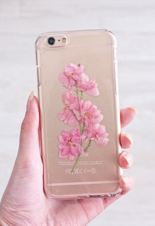 HANDMADE REAL PRESSED FLOWERS PHONE CASE