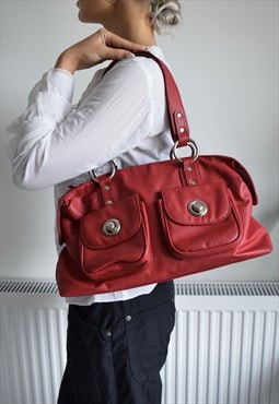 y2k dorothy perkins red shoulder bag 