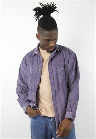 VINTAGE CORD PURPLE SHIRT