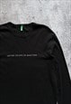 UNITED COLORS OF BENETTON BLACK LONGSLEEVE T SHIRT