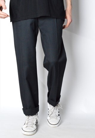 VINTAGE 90S BLACK MINIMALIST PANTS