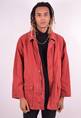 YVES SAINT LAURENT MENS VINTAGE JACKET XL RED 90S
