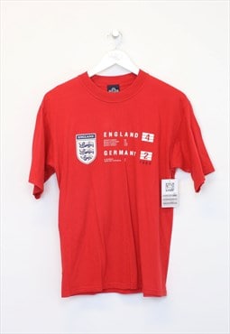 Vintage Admiral England t-shirt in red. Best fits L