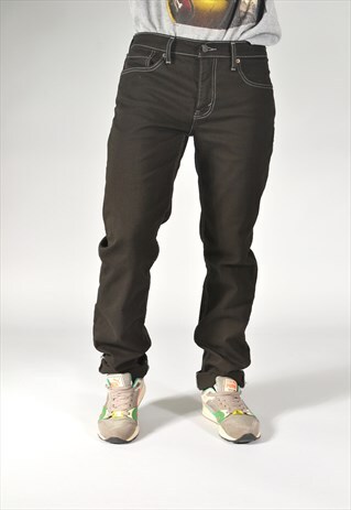 VINTAGE LEVI'S 511 BLACK SLIM FIT CHINO JEANS