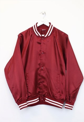 Vintage Print Star jacket in red. Best fits L