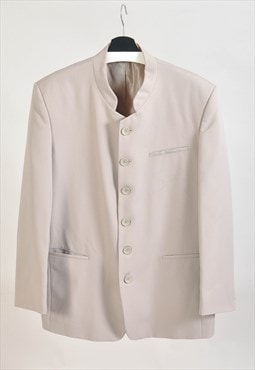 Vintage 90s blazer jacket in beige